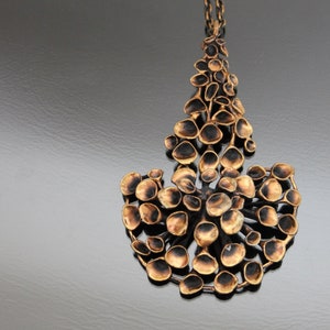 XXL Modernist HANNU IKONEN Necklace. Reindeer Moss Valo-Koru Finland, Scandinavian Modernism