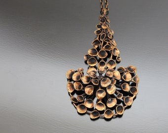 XXL Modernist HANNU IKONEN Necklace. Reindeer Moss Valo-Koru Finland, Scandinavian Modernism