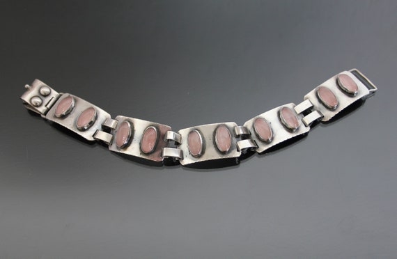 Mid Century Modernist GEORG KRAMER Bracelet. Rose… - image 2