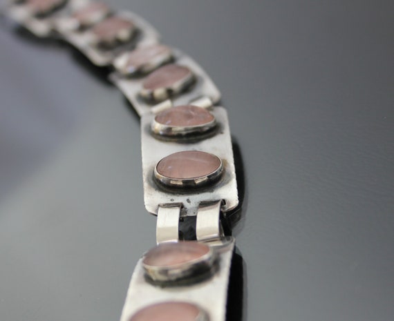 Mid Century Modernist GEORG KRAMER Bracelet. Rose… - image 3