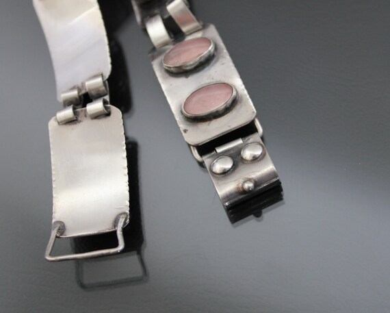 Mid Century Modernist GEORG KRAMER Bracelet. Rose… - image 8