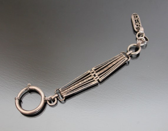 Antique Austro Hungarian  750 Silver Watch Fob. K… - image 1