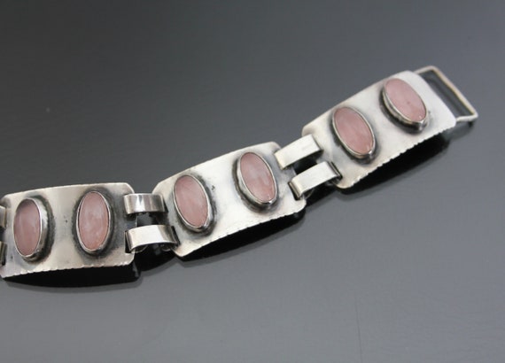 Mid Century Modernist GEORG KRAMER Bracelet. Rose… - image 1