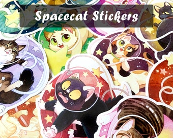 Space Cat Stickers