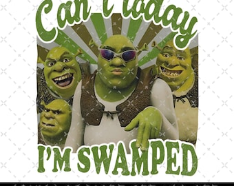 Kann heute nicht sein, ich bin überschwemmt Png, Shrek Kann heute nicht sein, ich bin überschwemmt, Shrek Meme Png, lustiges Shrek