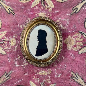 Georgian Hollow Cut Silhouette Portrait English C 1810