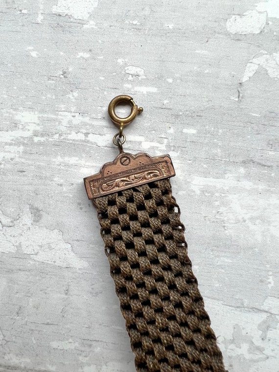 Antique Victorian Woven Hair Fob Watch Circa 1860 - image 4