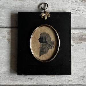 18th Century Silhouette Teenage Boy Georgian Era Circa 1785