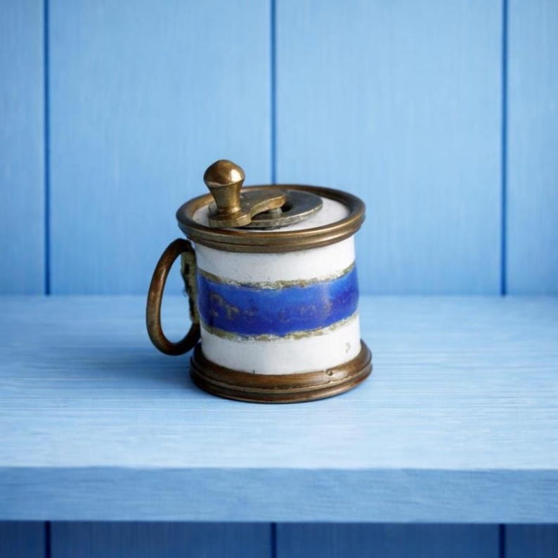 Georgian Miniature Bilston Enamel Tape Measure Circa English Circa 1780s AF Brighton Gift