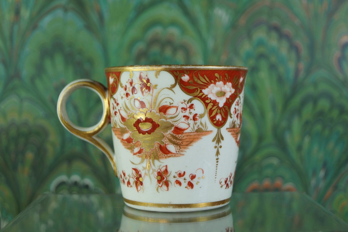 Regency Cup Chamberlain Worcester Porcelain Coffee Can