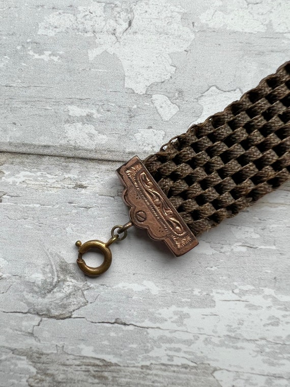 Antique Victorian Woven Hair Fob Watch Circa 1860 - image 6