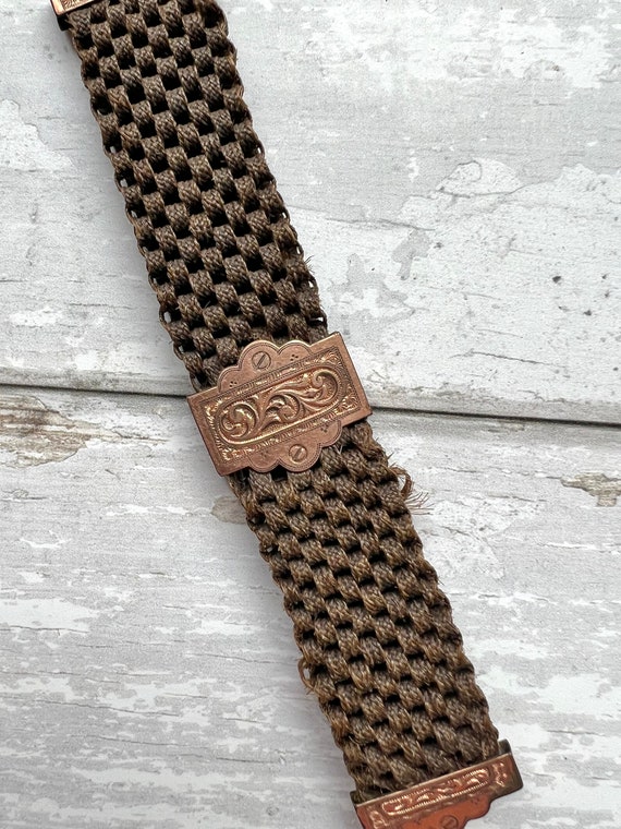 Antique Victorian Woven Hair Fob Watch Circa 1860 - image 3