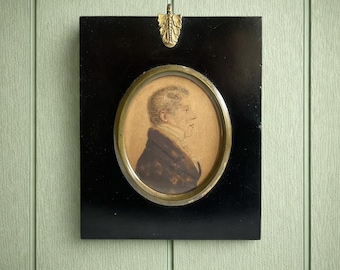 19th Century Painting by A R Burt Portrait Miniature Of A Boy Signed & Dated Chester 1818