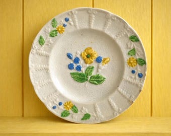 Antique Childs Miniature Staffordshire Toy Plate Nursery Ware Circa 1810