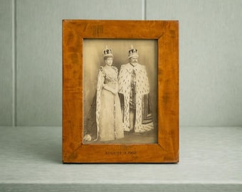 Antique 1902 King Edward VII Coronation Photo Frame by Top English Firm Drew & Sons Piccadilly Circus London 16410