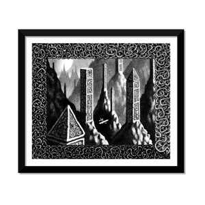 At the Mountains of Madness - HP Lovecraft, Gothic art, dark art, macabre, fantasy, gallery wall art, pencil, mountains, weird, storybook