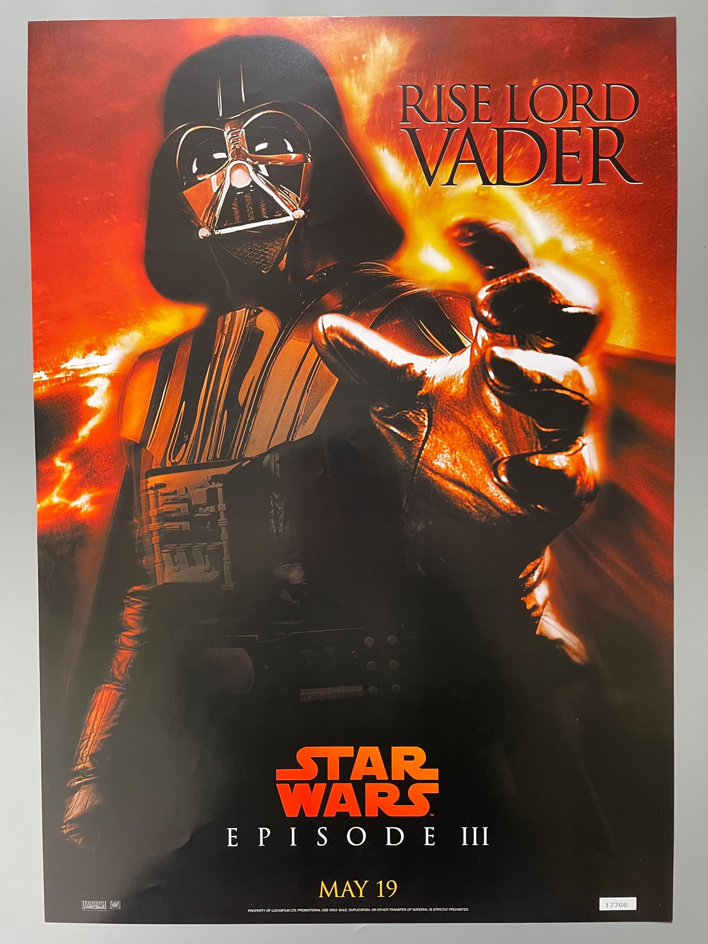 Darth Vader Promotional Poster for Star Wars: Episode III