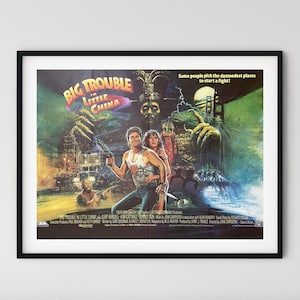Big Trouble in Little China (1986) Original British Quad film poster Kurt Russell, Dir- John Carpenter