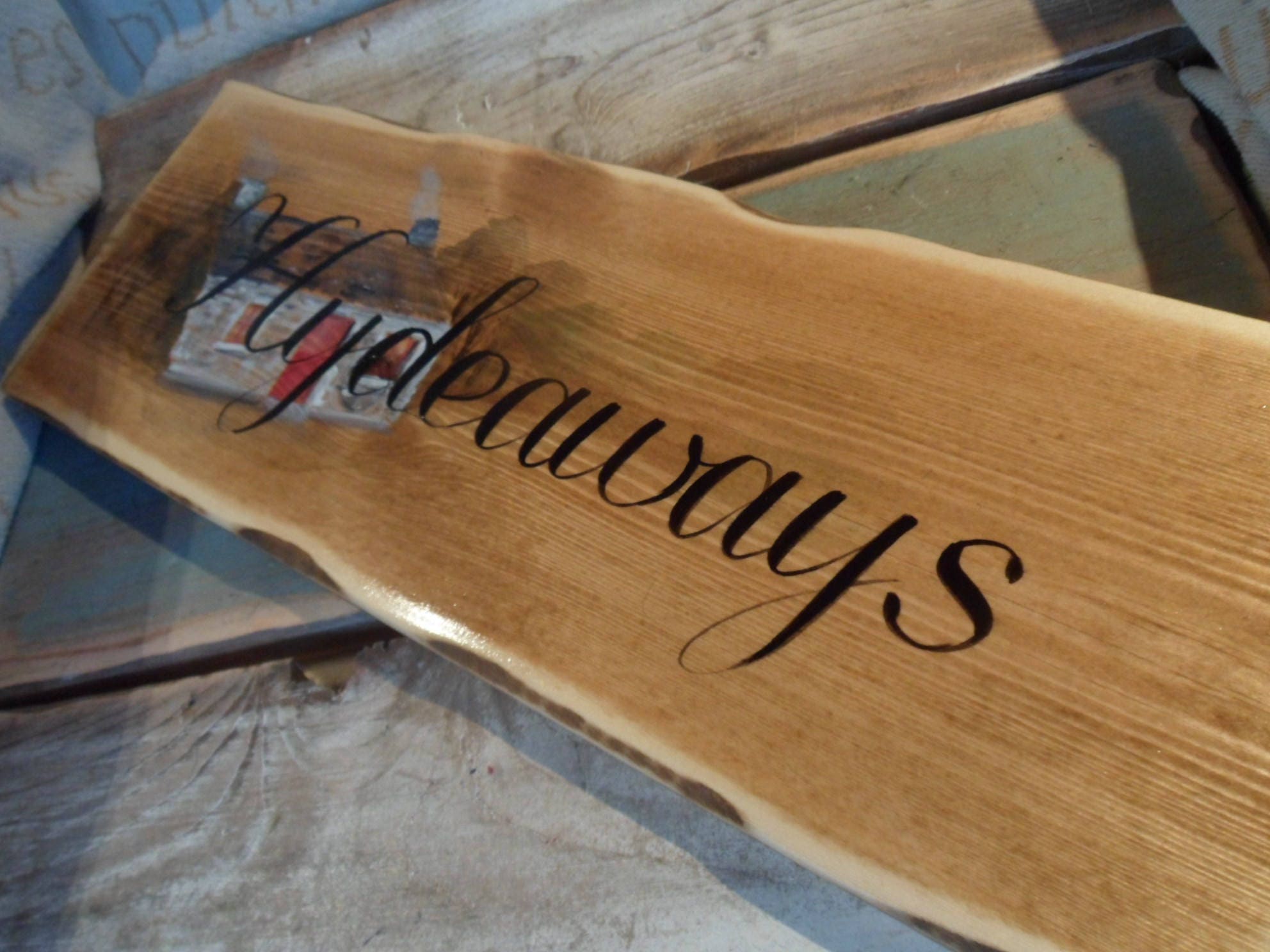 Custom made cottage house name/house number wooden plaques and signs. Hand crafted personalised