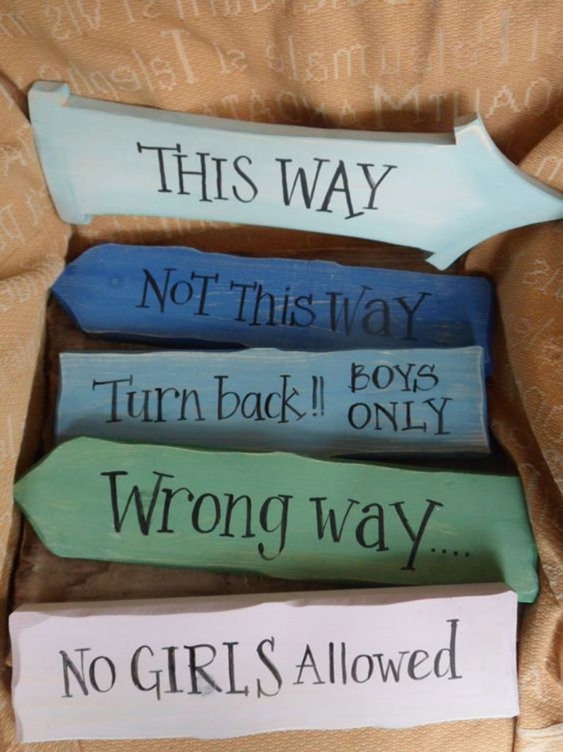 This way that way not this way Wonderland Fairytale Storybook signpost sign School reading corner Baby Nursery decor Custom wedding decor image 5