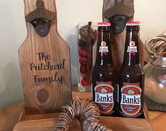 Rustic wooden beer bottle opener Personalised housewarming Groomsman Fathers Day Teacher gift Birthday gift for him. BEST MAN gift Valentine