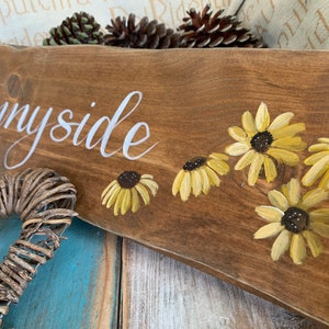 Custom made cottage house name/house number wooden plaques and signs. Hand crafted personalised home signs with bespoke illustrated designs image 10