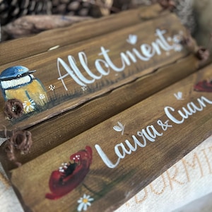 Personalisiertes Gartenschild. Einzigartiges Geburtstags-, Jubiläums- & Erinnerungsgeschenk. Die handbemalten Übertreter werden kompostiert. Opa, Oma, Nan, Opa Bild 14