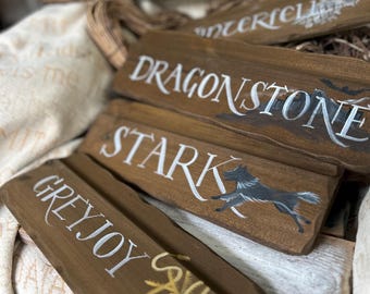 GAME OF THRONES fairytale signpost signs , yard or Mancave signs