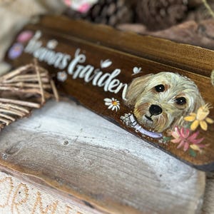 Personalisiertes Gartenschild. Einzigartiges Geburtstags-, Jubiläums- & Erinnerungsgeschenk. Die handbemalten Übertreter werden kompostiert. Opa, Oma, Nan, Opa Bild 15