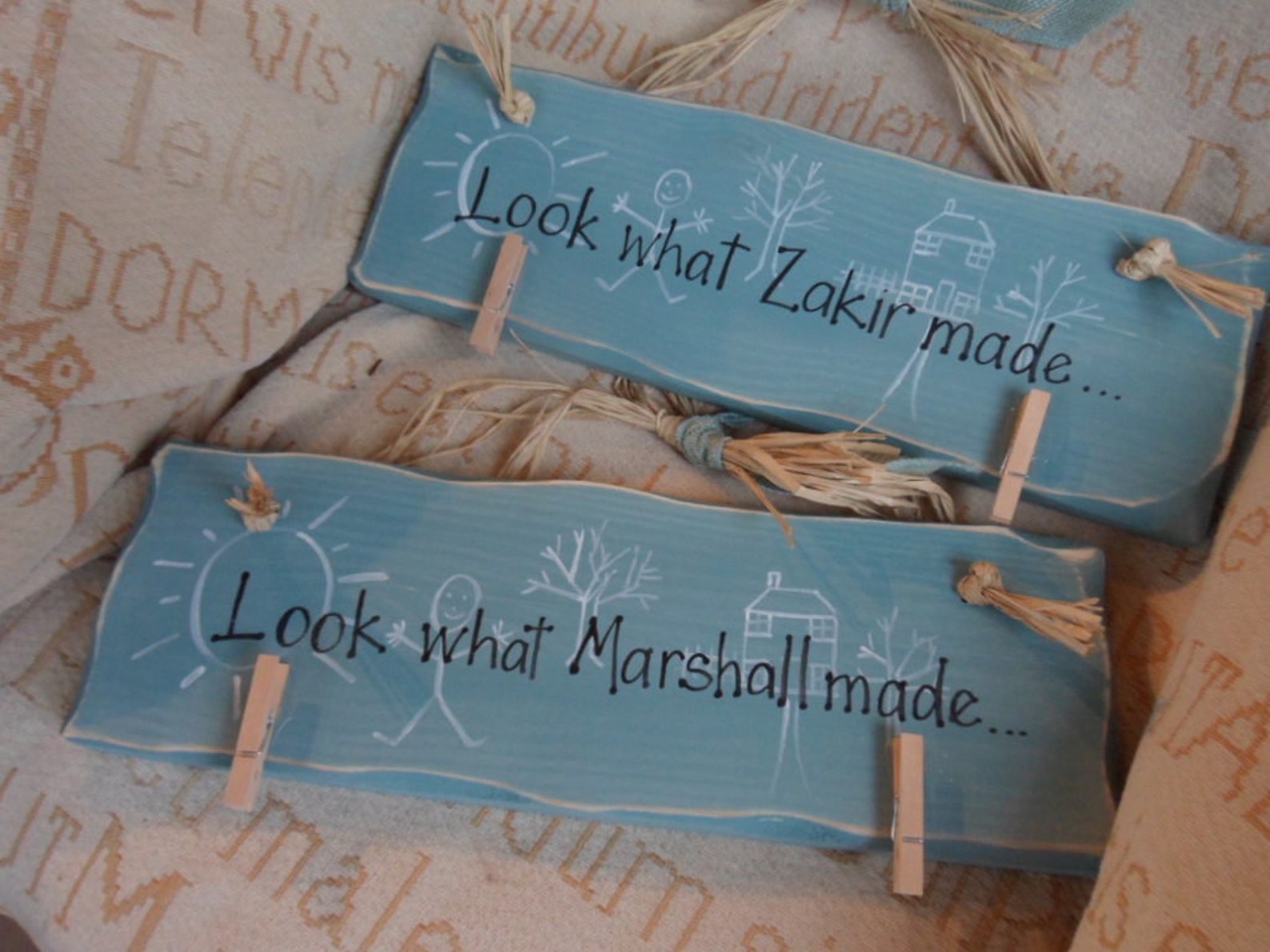 Look What I Made Artwork Display Sign a Personalised Plaque Etsy
