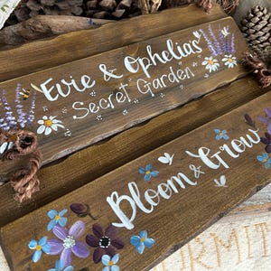 Personalisiertes Gartenschild. Einzigartiges Geburtstags-, Jubiläums- & Erinnerungsgeschenk. Die handbemalten Übertreter werden kompostiert. Opa, Oma, Nan, Opa Bild 18