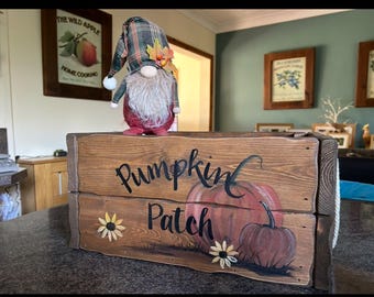 Rustic crate & custom storage box, personalised  crates, Nursery story book crate  Christmas Eve Box Easter egg crate Halloween crate