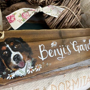 Personalisiertes Gartenschild. Einzigartiges Geburtstags-, Jubiläums- & Erinnerungsgeschenk. Die handbemalten Übertreter werden kompostiert. Opa, Oma, Nan, Opa Bild 8