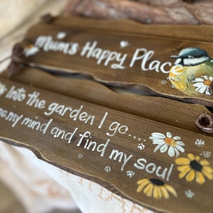 Personalisiertes Gartenschild. Einzigartiges Geburtstags-, Jubiläums- & Erinnerungsgeschenk. Die handbemalten Übertreter werden kompostiert. Opa, Oma, Nan, Opa Bild 16