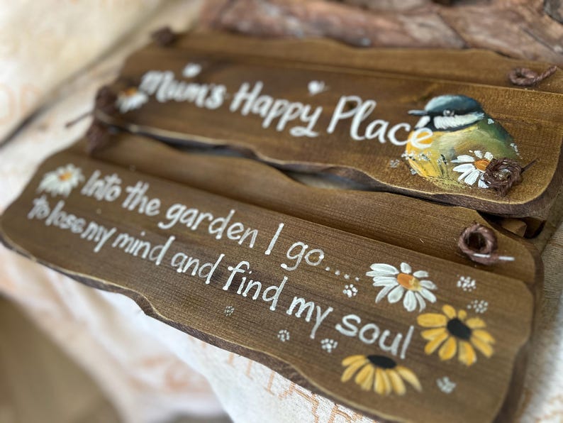 Personalisiertes Gartenschild. Einzigartiges Geburtstags-, Jubiläums- & Erinnerungsgeschenk. Die handbemalten Übertreter werden kompostiert. Opa, Oma, Nan, Opa Bild 16