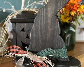 Rustic wood Jack o lantern personalised, Custom Halloween witches hat Handmade Halloween witches decorations  Trick or Treat wood lantern