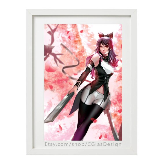 Rwby Poster Blake Belladonna Fanart Digital Illustration Etsy