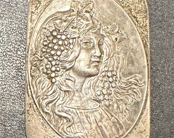 Elegant Art Nouveau 1902 Silver Belt Buckle - Arthur Johnson Smith