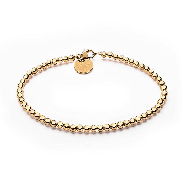 Kugelarmband • 3mm • Gold