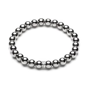 Luxury ball bracelet • 6 mm • Silver