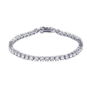 The High Sparkle Tennis Bracelet - 3 mm - silver