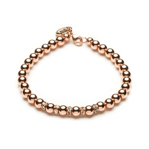 Luxury ball bracelet • 4 mm • Rosé gold