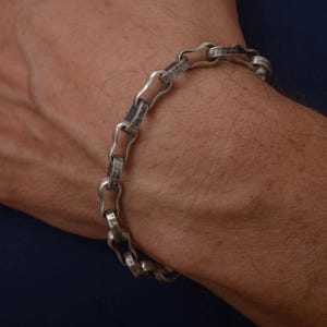 Men&#39;s  Bracelet, Sterling Silver Arm Accessory for Men BA130