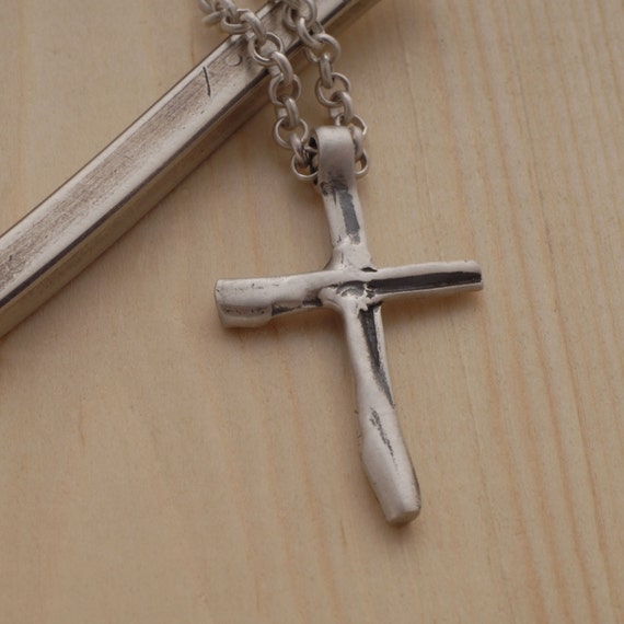 Handmade cross necklace mens discount