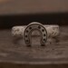 Horseshoe Ring, Men's Sterling Silver Lucky Ring, 5mm Width, Good Luck ...