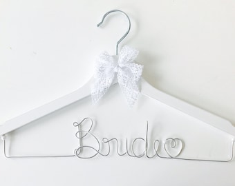 Coat hanger bride for your wedding silver