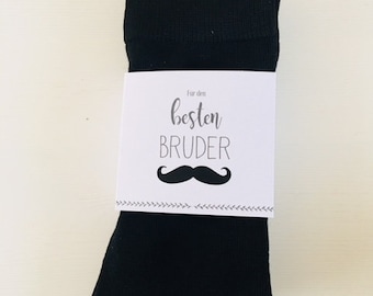 Socken mit Banderole Für den besten Bruder