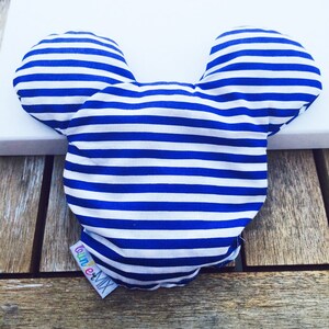 Handgemachtes Kirschkernkissen Mickey blau Bild 2