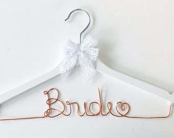 Coat hanger bride for your wedding copper