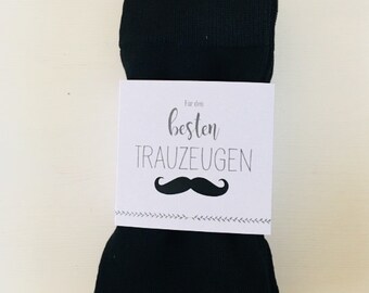 Socks with band for best Wedding Witness